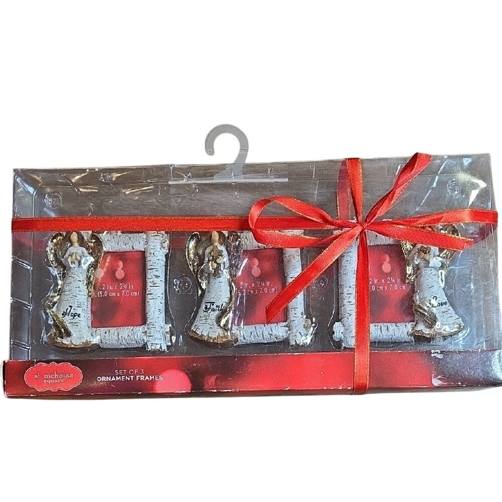 St. Nicholas Square Set of 3‎ Ornament Frames, 2"x 2.75", New